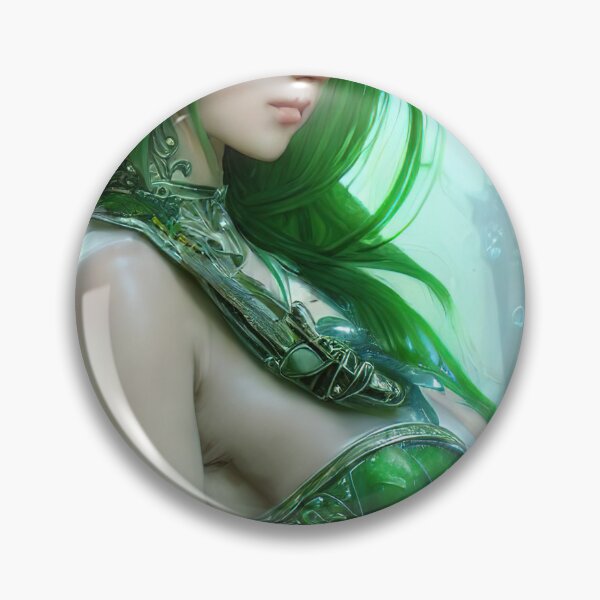 Item preview, beautiful green haired elf designed and sold by Balefirefantasy.