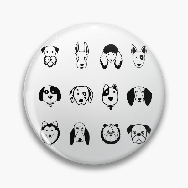 Item preview, Faces of dog breads icons designed and sold by blackdogshop.