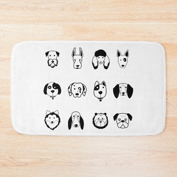 Item preview, Faces of dog breads icons designed and sold by blackdogshop.
