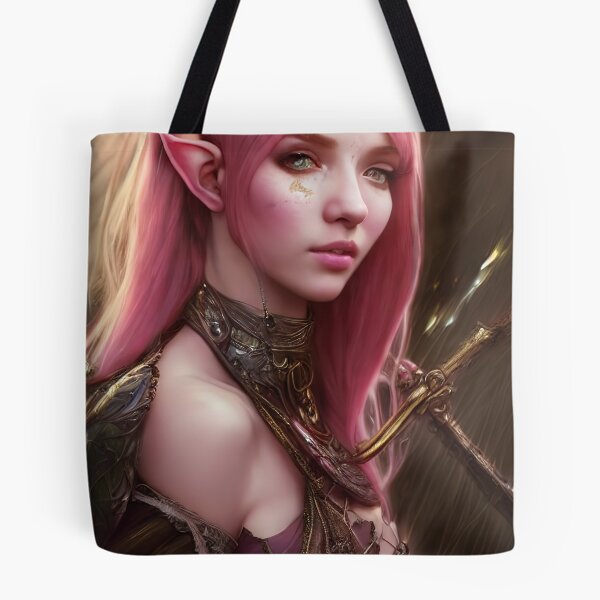 Item preview, beautiful pink haired elf designed and sold by Balefirefantasy.