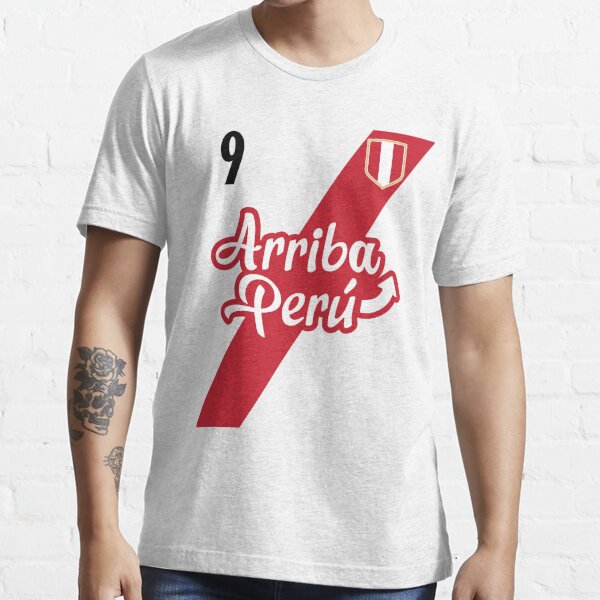 Retro Arriba Peru Soccer Jersey 10 Peruvian Futbol Gift Tee T-Shirt