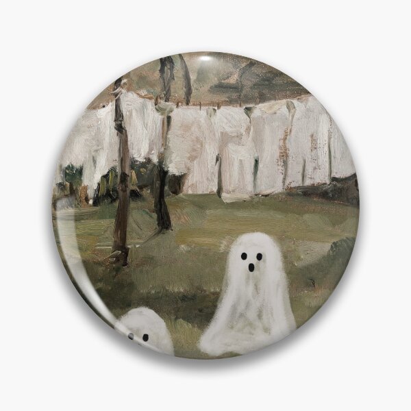 Artikelvorschau, Ghosts at l Laundry Line, Halloween Wall Art entworfen und verkauft von vintagevivian.