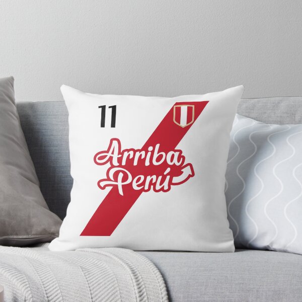 Item preview, Retro Arriba Peru Soccer Jersey 11 Peruvian Futbol Gift Tee Jersey Peruvian Fanatic Gift Retro Peruvian Gift Vintage Peru Shirt Peru Llama Cusco Gift Idea designed and sold by HallelujahTees.