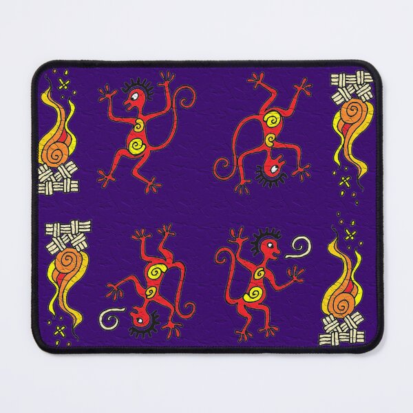 Item preview, Two monkeys (navy) Two monkeys dancing around the campfire designed and sold by Lacambalam.