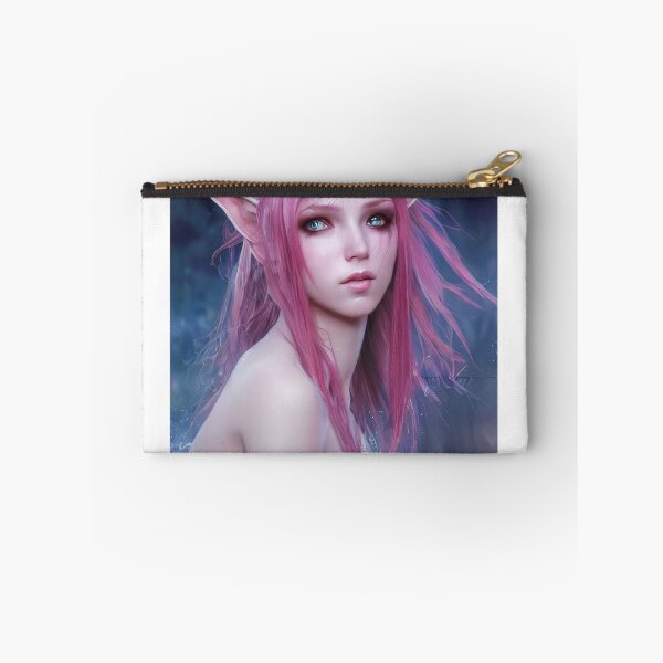 Item preview, hermosa elfa de cabello rosa designed and sold by Balefirefantasy.