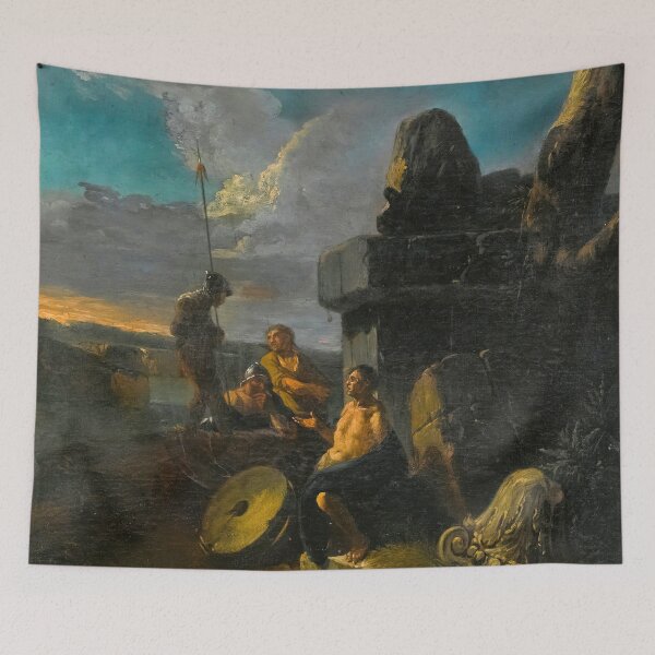 Item preview, Soldiers Conversing by Roman Ruins designed and sold by Twisted Wick.