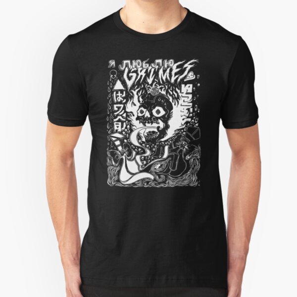 Grimes Visions Inverted Occult Slim Fit T-Shirt