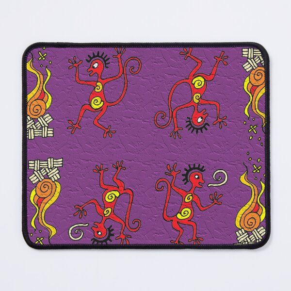 Item preview, Two monkeys (violet) Two monkeys dancing around the campfire designed and sold by Lacambalam.