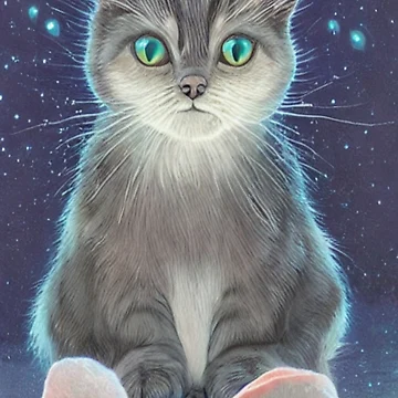Artwork thumbnail, Cosmic Cat by TiltedCode
