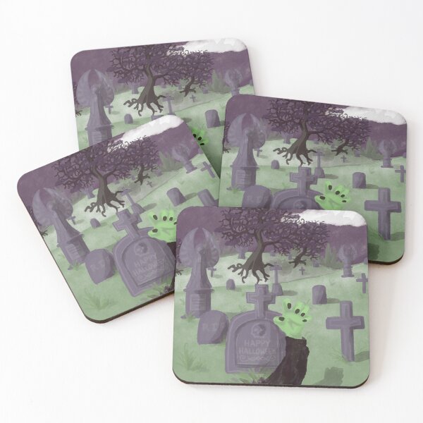 Item preview, Halloween Zombie Graveyard designed and sold by ChimaeraKitten.