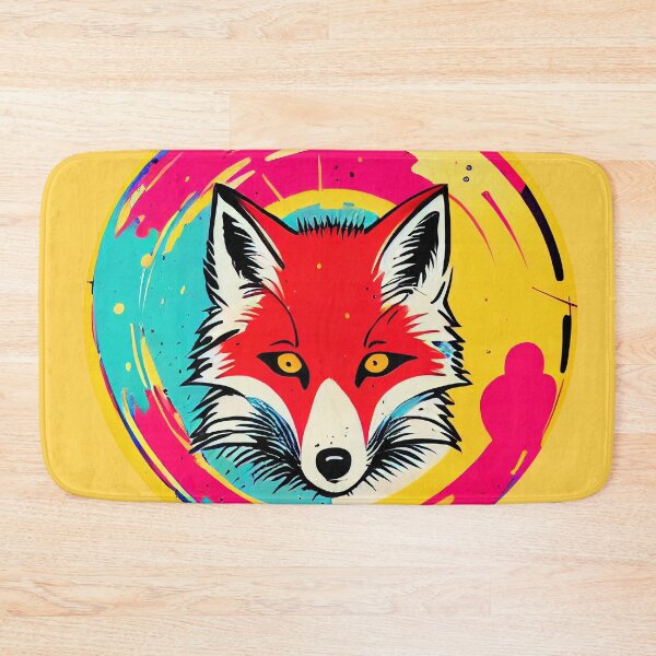 Item preview, Colorful fox in a circle designed and sold by MAV-Arts.