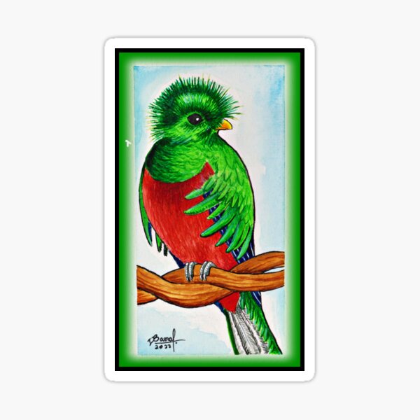 "the quetzal" Sticker for Sale by DNeoArabezco Redbubble