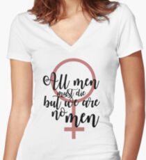 Alle Männer müssen sterben Shirt mit V-Ausschnitt