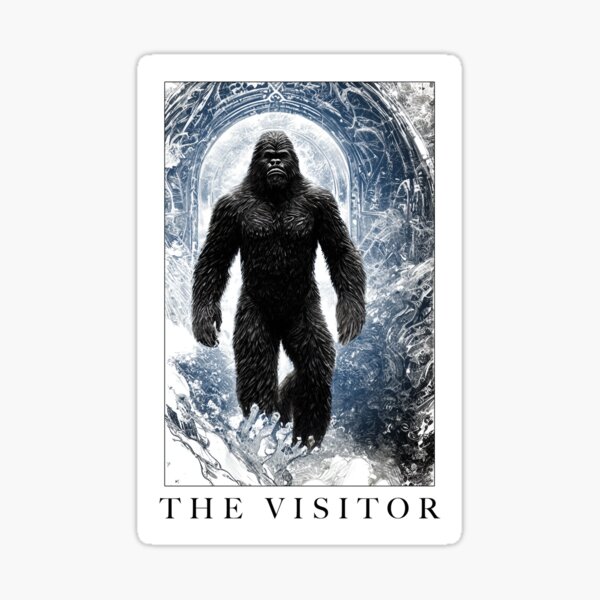 Item preview, The Visitor - Interdimensional Bigfoot - Sasquatch Stargate Portal designed and sold by NatIntrovertSoc.