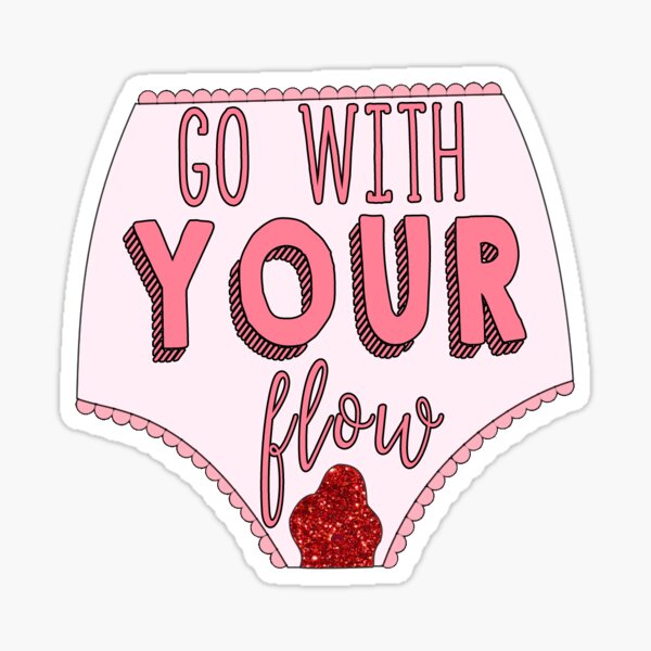 Go With Your Flow - The Peach Fuzz Sticker
