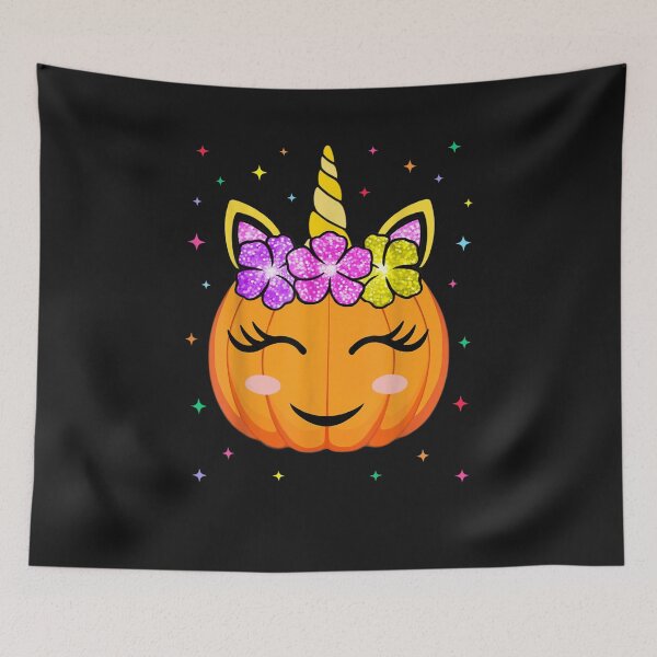 Item preview, Cute Unicorn Pumpkin Girls Kids Funny Halloween Costume designed and sold by RahmaniArt.