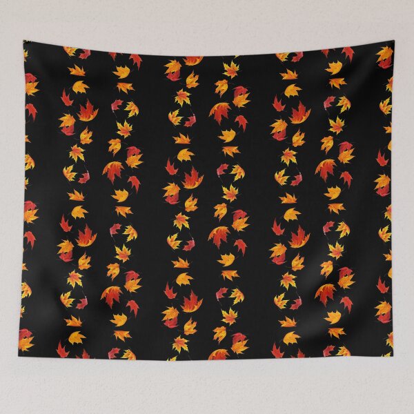 Item preview, autumn fallen leaves pattern modern trendy designed and sold by helkav.