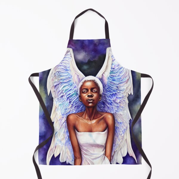 Item preview, Imani - Watercolor and ink - African American Angel designed and sold by fruitfulskye.