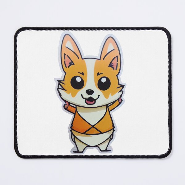 Item preview, Chibi Corgi Puppy Dog Anime Sticker designed and sold by friskyfoxtrot.