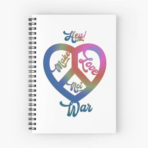 Item preview, Hey! Make love not war, original slogan, designed and sold by Chakilogy.