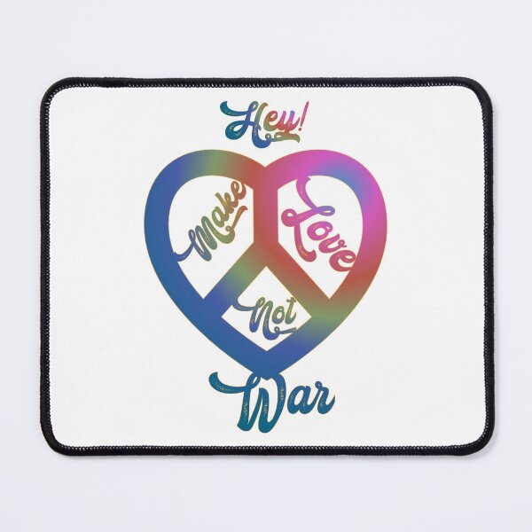 Item preview, Hey! Make love not war, original slogan, designed and sold by Chakilogy.