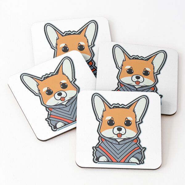 Item preview, Chibi Corgi Puppy Dog Anime Sticker designed and sold by friskyfoxtrot.