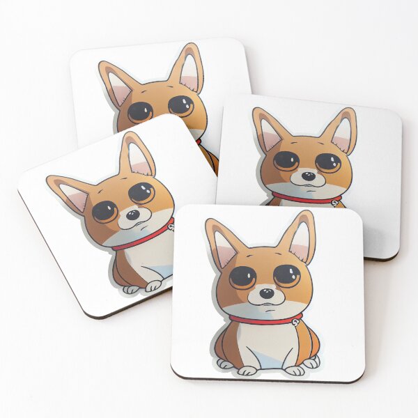 Item preview, Chibi Corgi Puppy Dog Anime Sticker designed and sold by friskyfoxtrot.