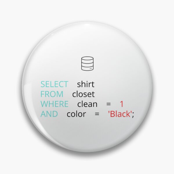 Item preview, FUNNY SQL DATABASE PROGRAMMER JOKE    designed and sold by SkyRiseDesign.
