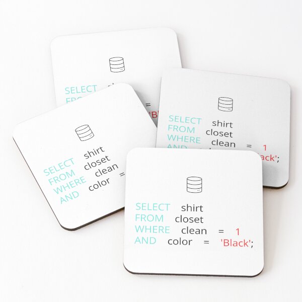 Item preview, FUNNY SQL DATABASE PROGRAMMER JOKE    designed and sold by SkyRiseDesign.