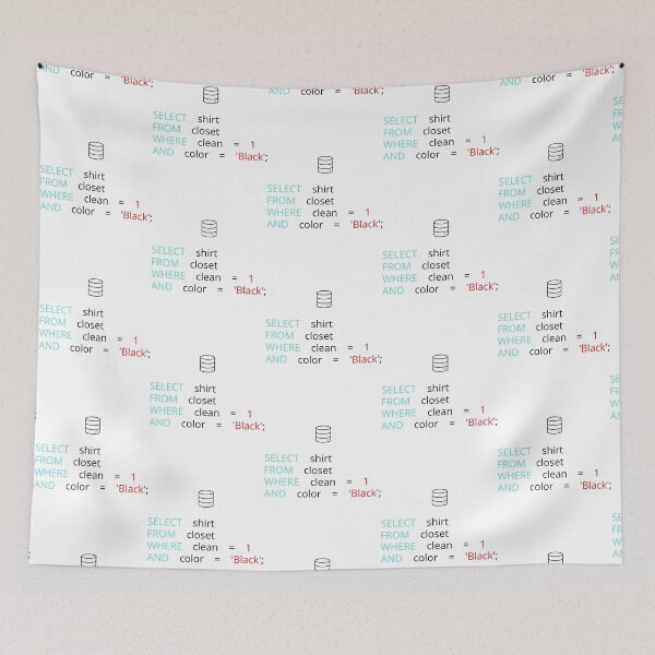 Item preview, FUNNY SQL DATABASE PROGRAMMER JOKE    designed and sold by SkyRiseDesign.