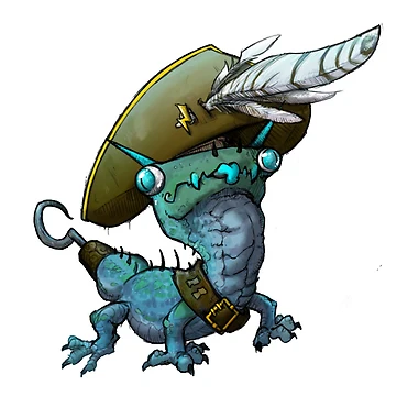 Artwork thumbnail, Lizard Pirate by Rookzer0