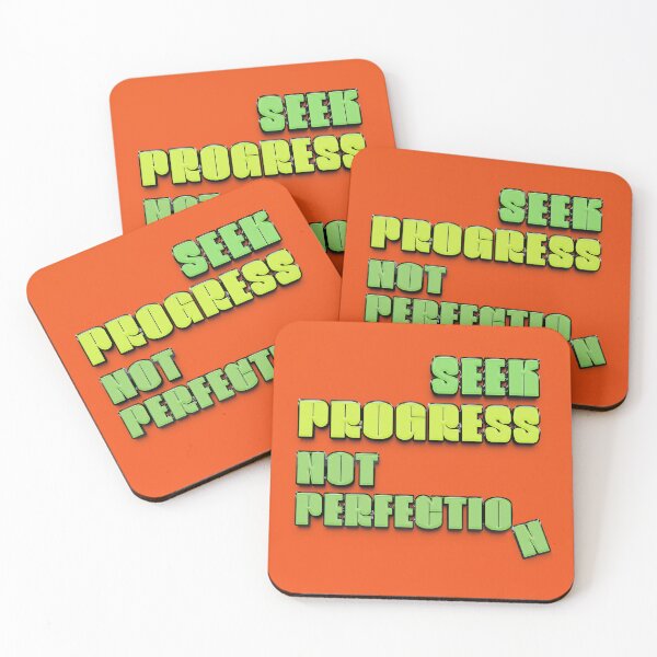 Item preview, Seek Progress, Not Perfection. designed and sold by mensijazavcevic.