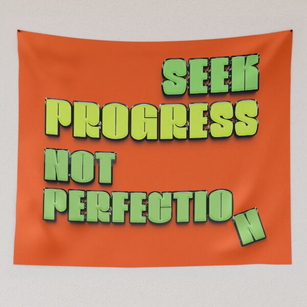 Item preview, Seek Progress, Not Perfection. designed and sold by mensijazavcevic.