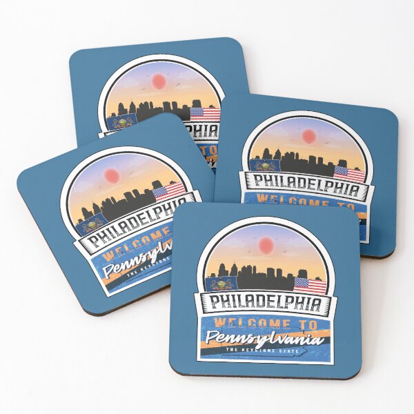 Item preview, Philadelphia, Welcome to Pennsylvania, The Keystone State | Pennsylvania State and Cities Series -2 designed and sold by WorldStateArt.