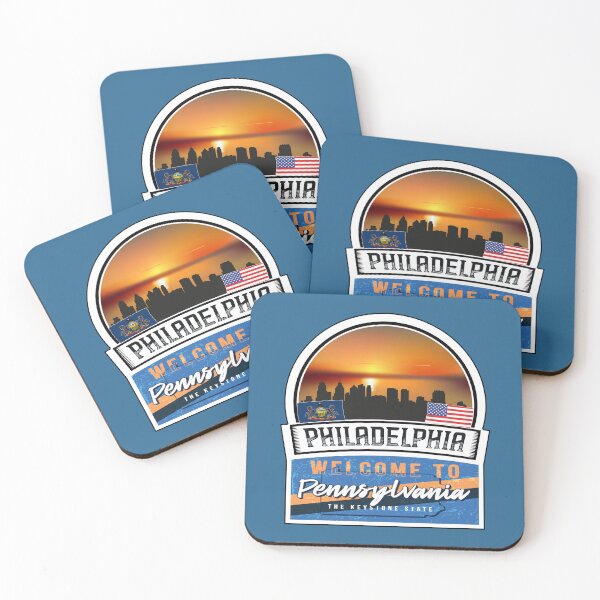 Item preview, Philadelphia, Welcome to Pennsylvania, The Keystone State | Pennsylvania State and Cities Series -3 designed and sold by WorldStateArt.