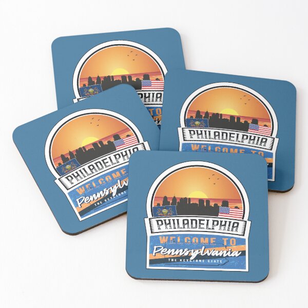 Item preview, Philadelphia, Welcome to Pennsylvania, The Keystone State | Pennsylvania State and Cities Series -4 designed and sold by WorldStateArt.