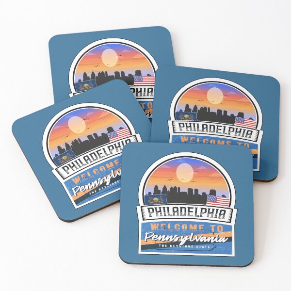 Item preview, Philadelphia, Welcome to Pennsylvania, The Keystone State | Pennsylvania State and Cities Series -5 designed and sold by WorldStateArt.