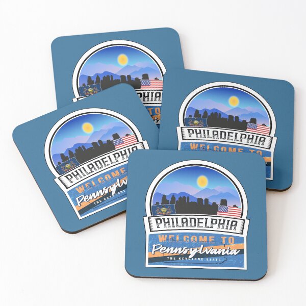 Item preview, Philadelphia, Welcome to Pennsylvania, The Keystone State | Pennsylvania State and Cities Series -7 designed and sold by WorldStateArt.