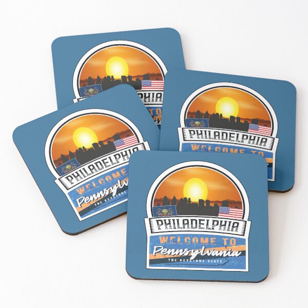 Item preview, Philadelphia, Welcome to Pennsylvania, The Keystone State | Pennsylvania State and Cities Series -9 designed and sold by WorldStateArt.