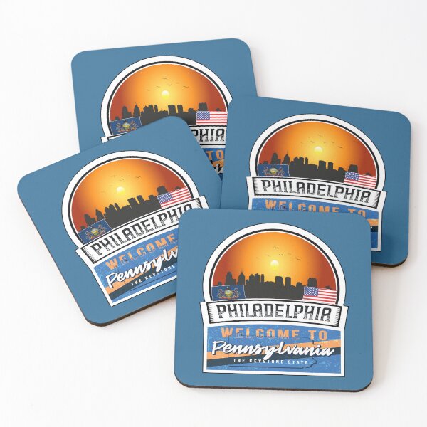 Item preview, Philadelphia, Welcome to Pennsylvania, The Keystone State | Pennsylvania State and Cities Series -11 designed and sold by WorldStateArt.