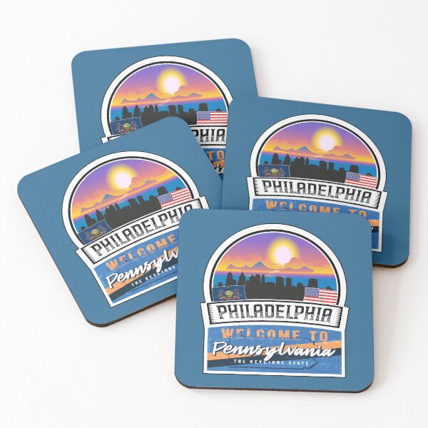 Item preview, Philadelphia, Welcome to Pennsylvania, The Keystone State | Pennsylvania State and Cities Series -12 designed and sold by WorldStateArt.
