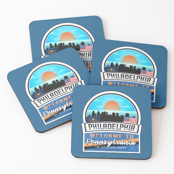 Item preview, Philadelphia, Welcome to Pennsylvania, The Keystone State | Pennsylvania State and Cities Series -13 designed and sold by WorldStateArt.