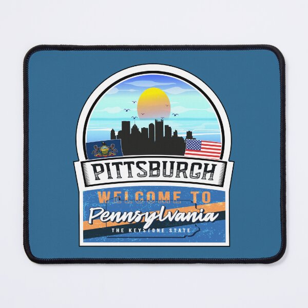 Artikelvorschau, Pittsburgh, Willkommen in Pennsylvania, dem Keystone-Staat | Pennsylvania State and Cities Series -21 entworfen und verkauft von WorldStateArt.