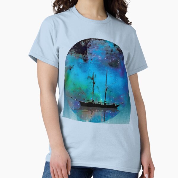 Sailing the Blue Night Sky Classic T-Shirt