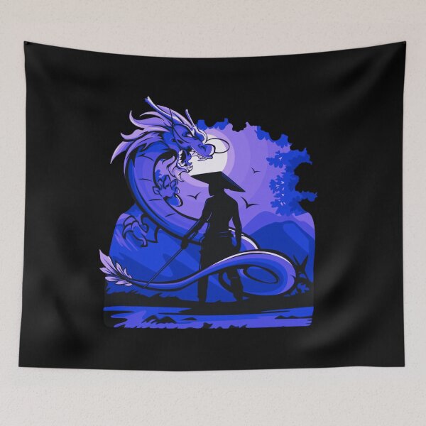 Item preview, Purple Anime Samurai and Dragon design designed and sold by Dven-Clothes.