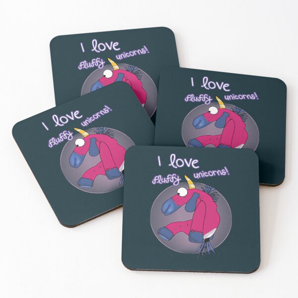 Item preview, I love fluffy unicorns    designed and sold by MarlEricksen.