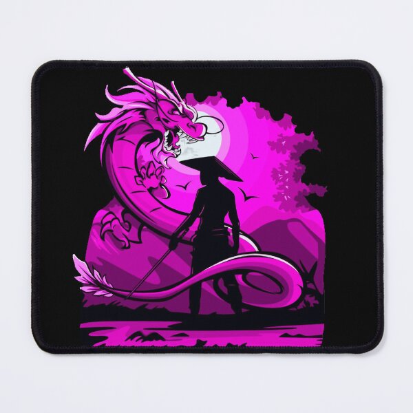 Item preview, Pink Anime Samurai and Dragon design designed and sold by Dven-Clothes.