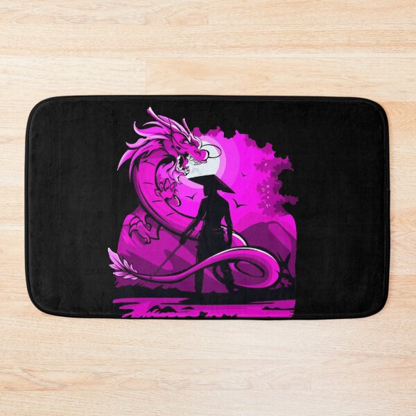 Item preview, Pink Anime Samurai and Dragon design designed and sold by Dven-Clothes.