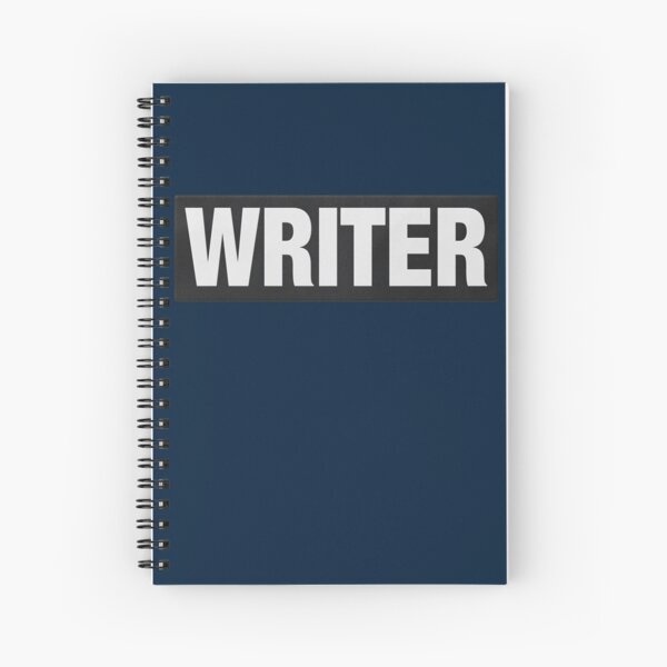 Writer Sticker, Writing, Writers Block, Writer, Writer Gift, Writer Gifts,  Write Lover, Gift for Writers, Gifts for Writers, Gift for Writer Spiral  Notebook for Sale by Brenda Hernandez