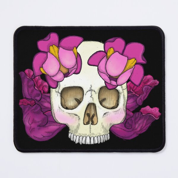 Item preview, Pink Sparkle Skull Over Purple Pitcher Plant designed and sold by Tippitiwichet.